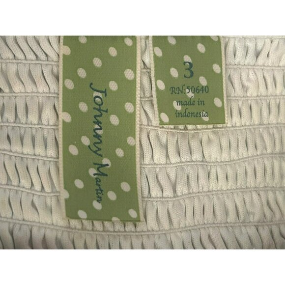 Johnny Martin Floral Snakeskin Print Sleeveless Baby Doll Dress Tie Waist Y2K - Picture 6 of 8